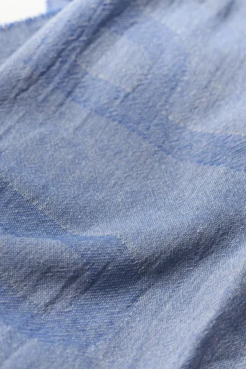 Online COPENHAGEN STUDIOS Cph Shawl 8 Cotton Mix Creme/Blauw