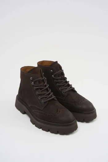 Sale COPENHAGEN STUDIOS Cph179M Waxed Suede Chocolade